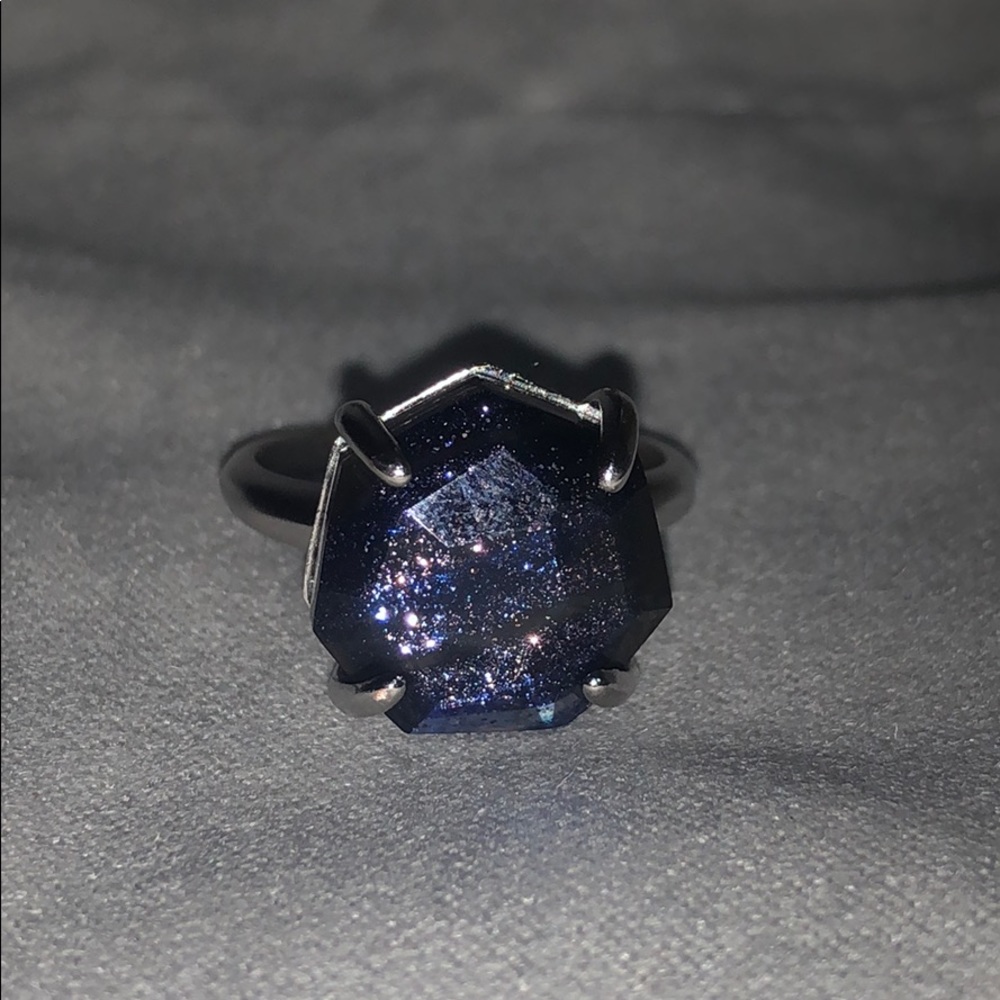Navy dusted ring